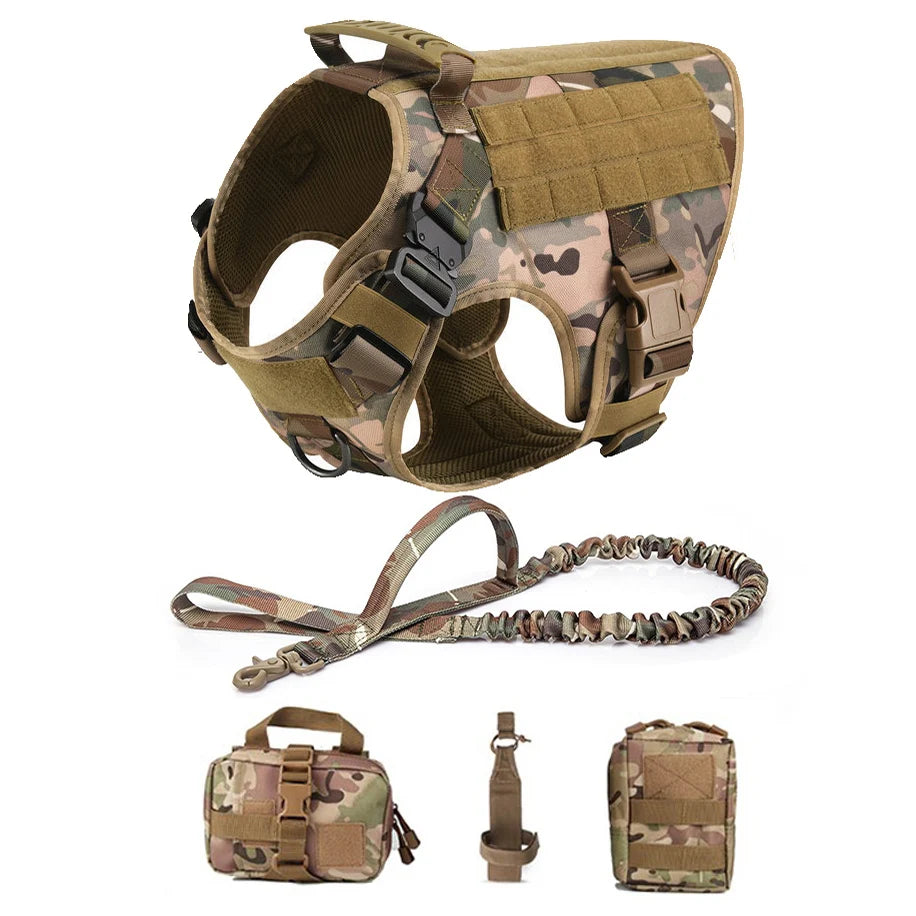 Tactical Dog Harness for Military Training & Outdoor Adventures