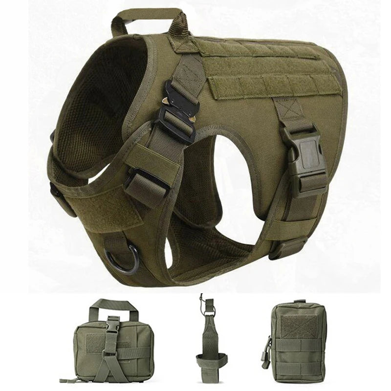 Tactical Dog Harness for Military Training & Outdoor Adventures