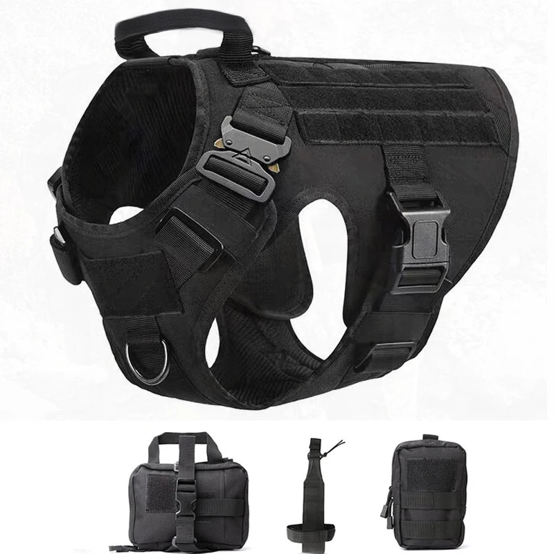 Tactical Dog Harness for Military Training & Outdoor Adventures