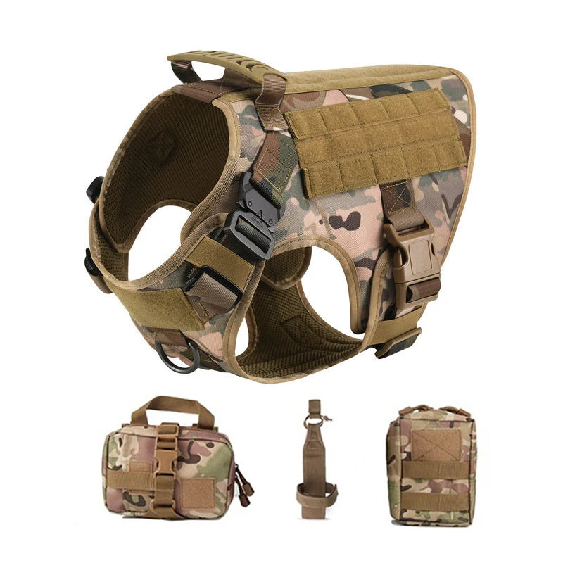 Tactical Dog Harness for Military Training & Outdoor Adventures