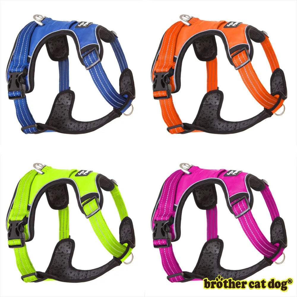 High-Quality Adjustable Pet Dog Harness & Collar for Training and Protection