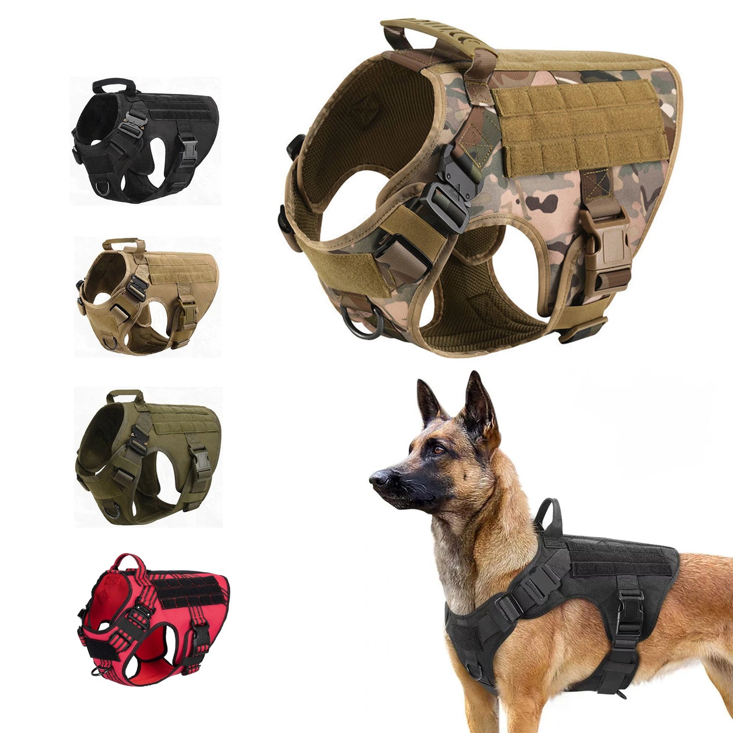 Tactical Dog Harness for Military Training & Outdoor Adventures