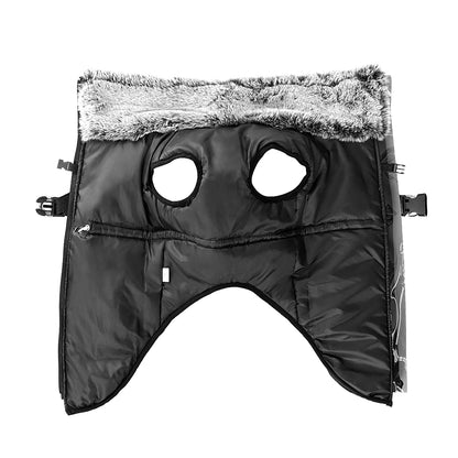 Manteau d'hiver imperméable et chaud pour chien avec harnais intégré