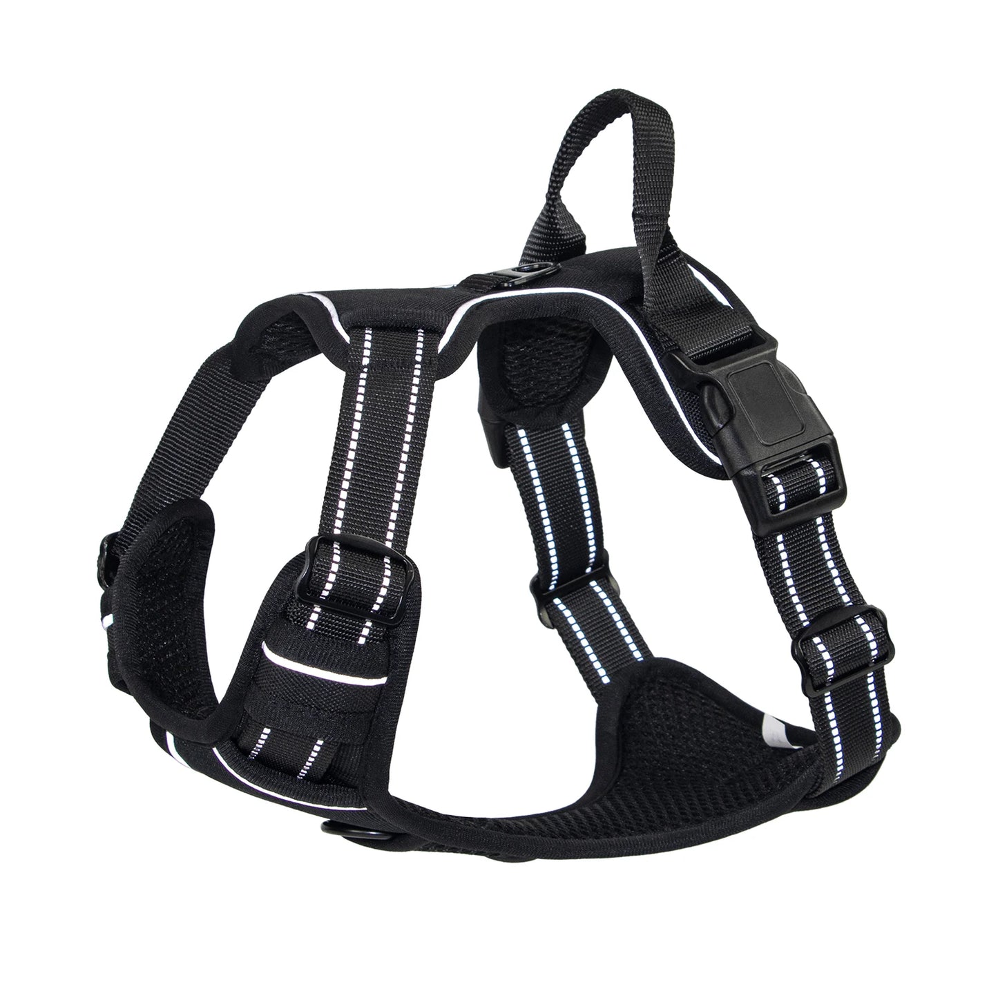 No-Pull Dog Harness – Heavy-Duty Reflective Vest with Front Clip & Easy Control Handle