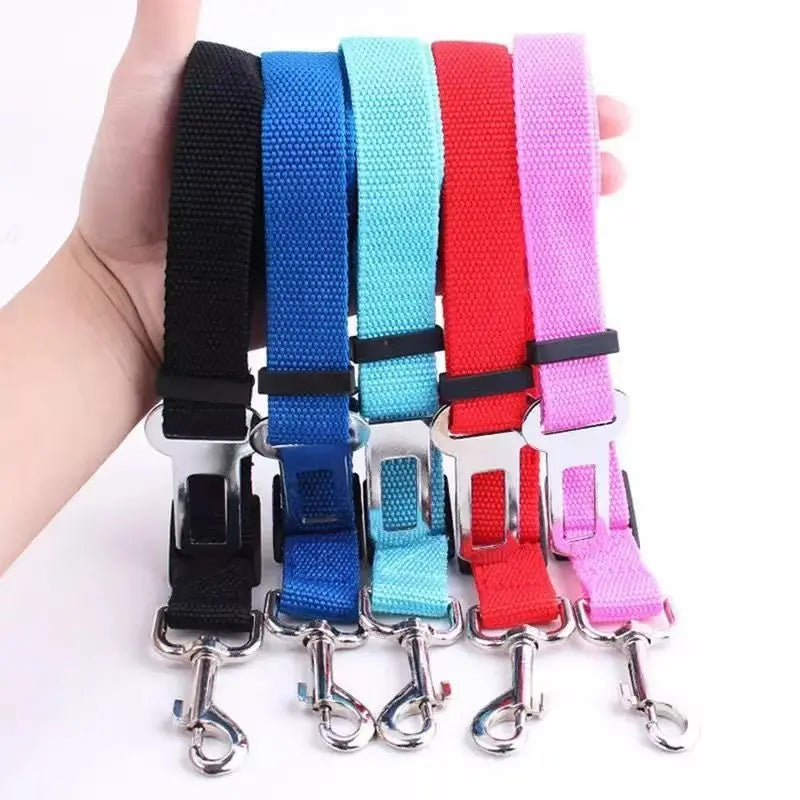 Adjustable Dog Car Seat Belt – Secure & Comfortable Travel Accessory for Pets