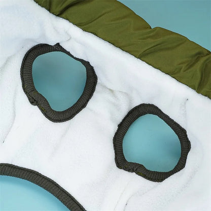 Waterproof Winter Dog Jacket with Built-In Harness Ring