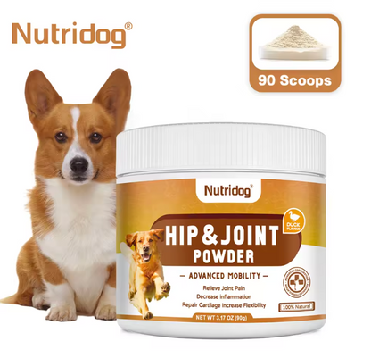 Hip & Joint Support Chews for Dogs – Glucosamine, Chondroitin, MSM & Omega-3 – Mobility & Flexibility Supplement